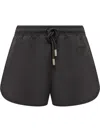 Off-white Black Solid Shorts In Black