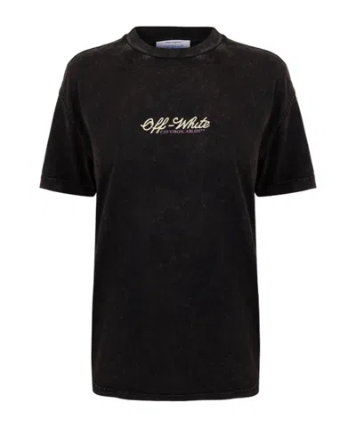 Off-white Women's Jwls Marble T-shirt In Black