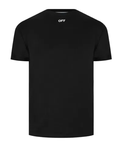 Off-white Off White Off Stamp Rib Basic Tee Black White