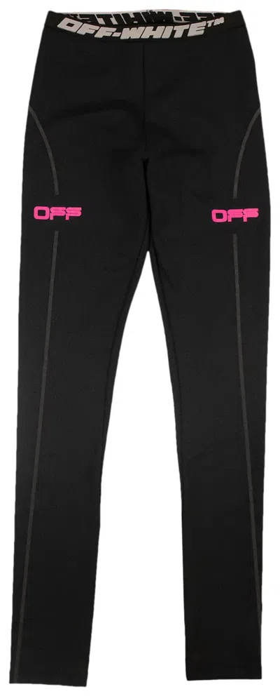 Off-white Women's Signature Leggings In Black
