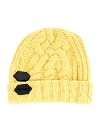 Pre-owned Off-white Wool Beanie In Yellow