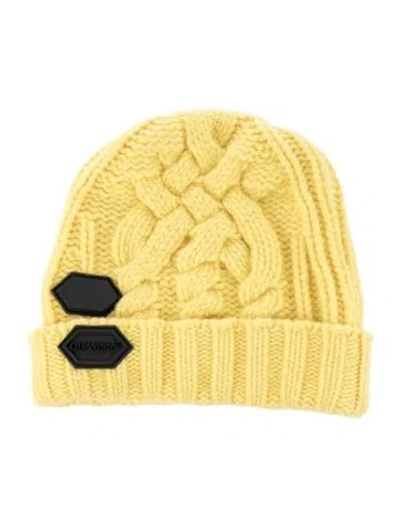 Pre-owned Off-white Wool Beanie In Yellow