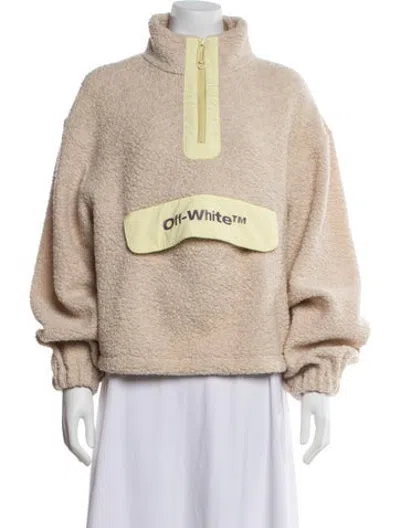 Pre-owned Off-white Wool Mock Neck Sweater In Neutrals