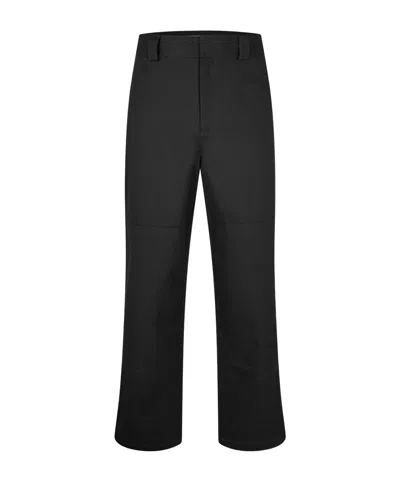 Off-white Workwear-style Straight-leg Trousers In Black