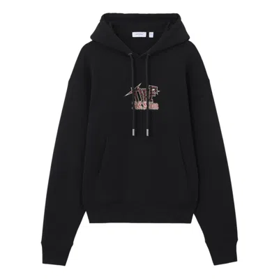 Off-white X C/o Ac Milan Arrow Hoodie 'black Red' In Multi