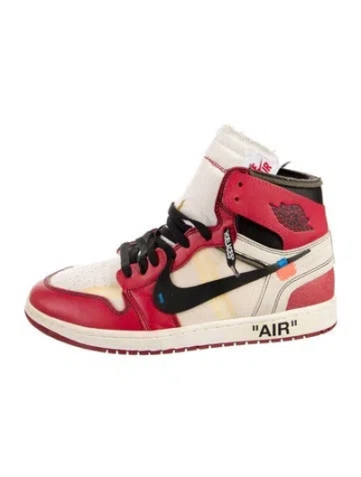 Pre-owned Off-white X Jordan 1 Retro High 'chicago' Sneakers In Red