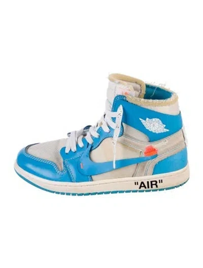 Pre-owned Off-white X Jordan 1 Retro High 'university Blue' Sneakers