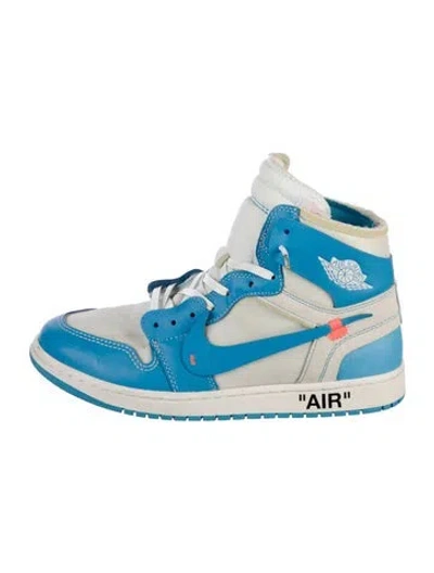 Pre-owned Off-white X Jordan 1 Retro 'unc' Sneakers In Blue
