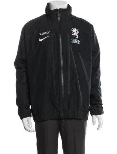 Pre-owned Off-white X Nike 2018 Mercurial Nrg Track Jacket Windbreaker In Gray