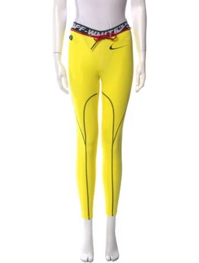 Pre-owned Off-white X Nike 2019 Skinny Leg Pants In Yellow