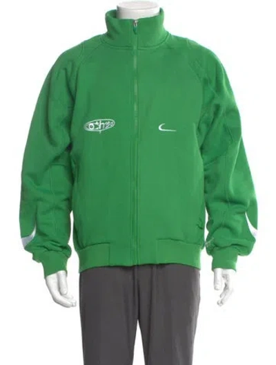 Pre-owned Off-white X Nike 2023 Mc Track Windbreaker In Green