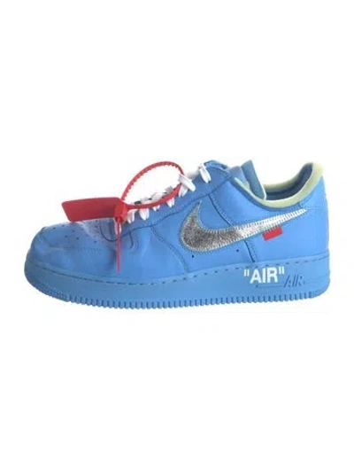 Pre-owned Off-white X Nike Air Force 1 Low '07 'mca' Athletic Sneakers In Blue