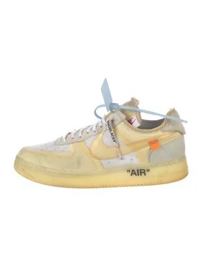 Pre-owned Off-white X Nike Air Force 1 Low Sneakers In Neutral