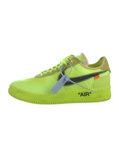 Pre-owned Off-white X Nike Air Force 1 Low 'volt' Sneakers In Yellow