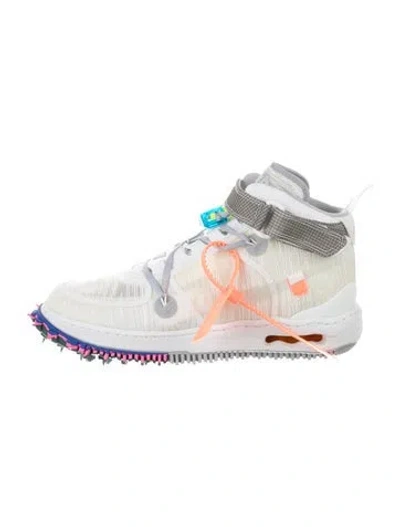 Pre-owned Off-white X Nike Air Force 1 Mid Athletic Sneakers In White