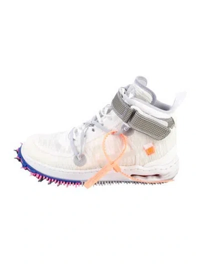 Pre-owned Off-white X Nike Air Force 1 Mid Chunky Sneakers In White