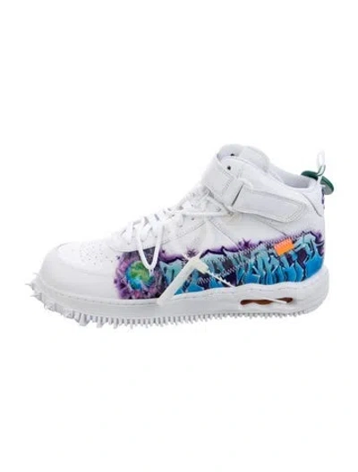 Pre-owned Off-white X Nike Air Force 1 Mid 'graffiti' Sneakers In White