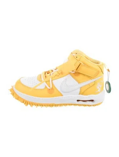 Pre-owned Off-white X Nike Air Force 1 Mid Sp Sneakers W/ Tags In Yellow