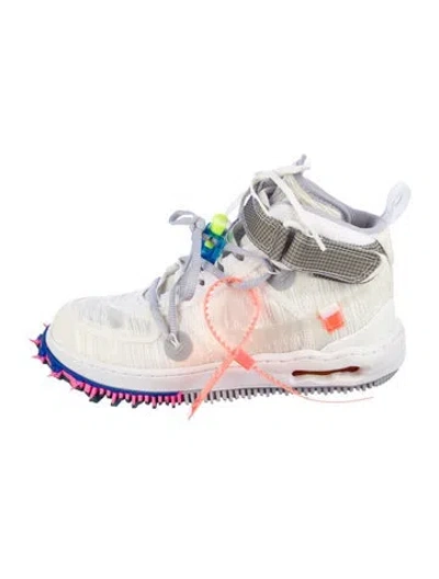 Pre-owned Off-white X Nike Air Force 1 Mid 'white' Athletic Sneakers