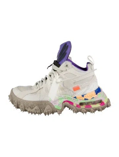 Pre-owned Off-white X Nike Air Terra Forma ' Summit White Psychic Purple' Chunky Sneakers In Silver