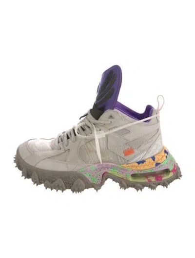 Pre-owned Off-white X Nike Air Terra Forma ' Summit White Psychic Purple Wedge Sneakers In Neutral