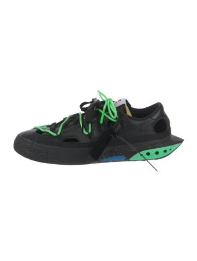 Pre-owned Off-white X Nike Blazer Low Athletic Sneakers In Black