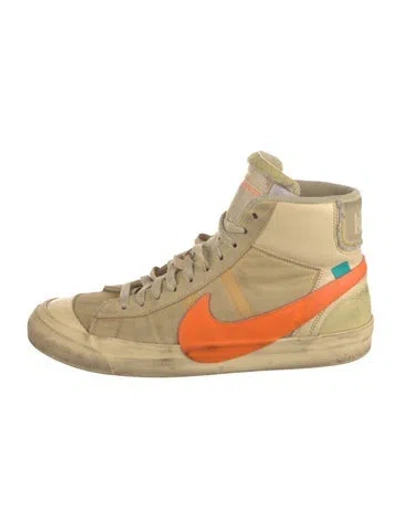 Pre-owned Off-white X Nike Blazer Mid 'all Hallow's Eve' Sneakers In Yellow