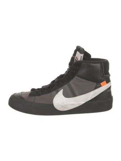 Pre-owned Off-white X Nike Blazer Mid Grim Reaper Sneakers In Black