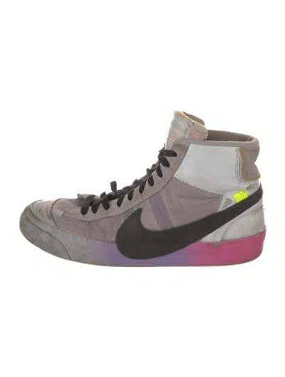 Pre-owned Off-white X Nike Blazer Mid Serena Queen Sneakers In Gray