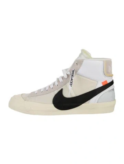 Pre-owned Off-white X Nike Blazer Mid 'the Ten' Sneakers In White