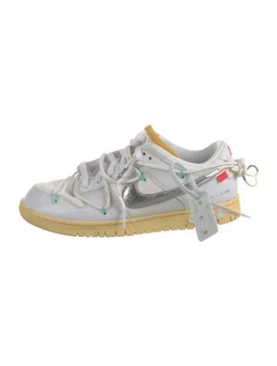 Pre-owned Off-white X Nike Dunk Low Lot 1 Of 50 Sneakers In White