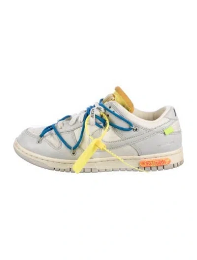 Pre-owned Off-white X Nike Dunk Low 'lot 10' Sneakers In Gray