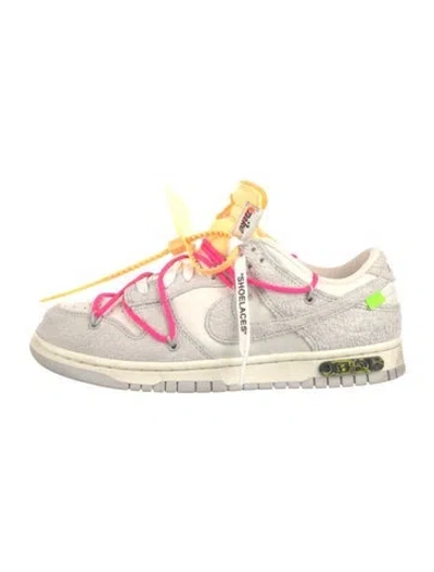 Pre-owned Off-white X Nike Dunk Low 'lot 17 Of 50' Athletic Sneakers In White