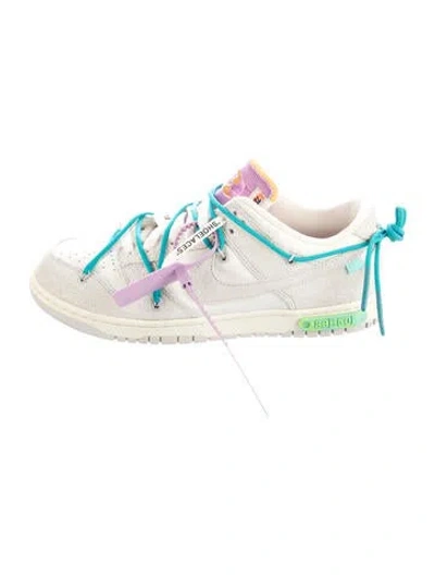 Pre-owned Off-white X Nike Dunk Low 'lot 36' Sneakers In Gray