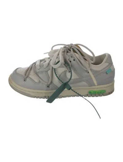 Pre-owned Off-white X Nike Dunk Low 'lot 42' Sneakers In Gray