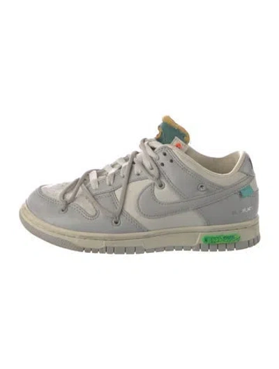 Pre-owned Off-white X Nike Dunk Low Lot 42 Sneakers In Gray