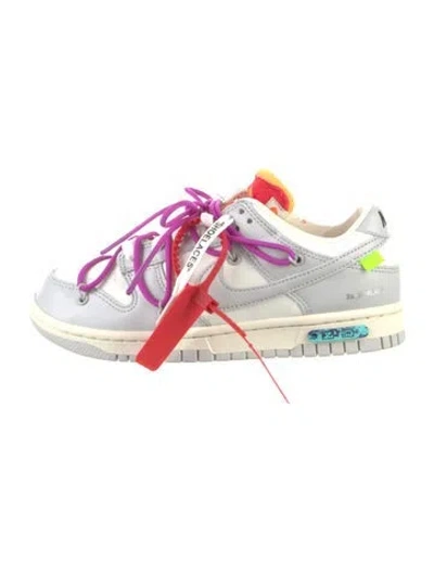 Pre-owned Off-white X Nike Dunk Low 'lot 45' Athletic Sneakers In Gray