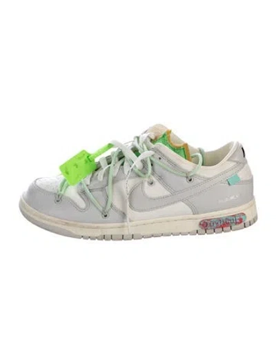 Pre-owned Off-white X Nike Dunk Low 'lot 7' Sneakers In Gray
