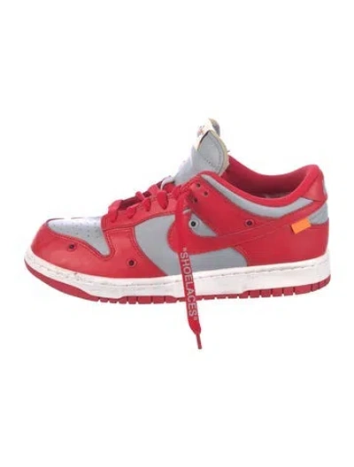 Pre-owned Off-white X Nike Dunk Low 'university Red' Sneakers