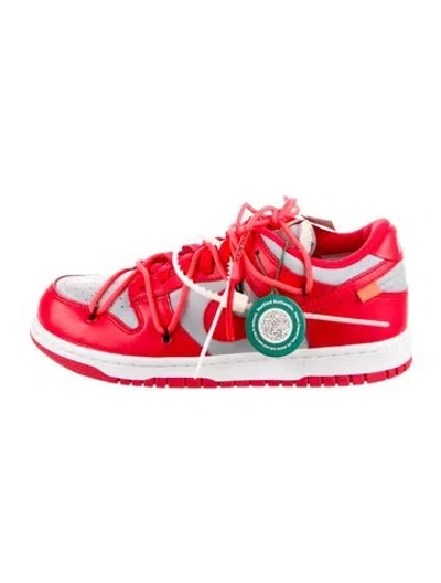 Pre-owned Off-white X Nike Dunk Low 'university Red' Sneakers W/ Tags