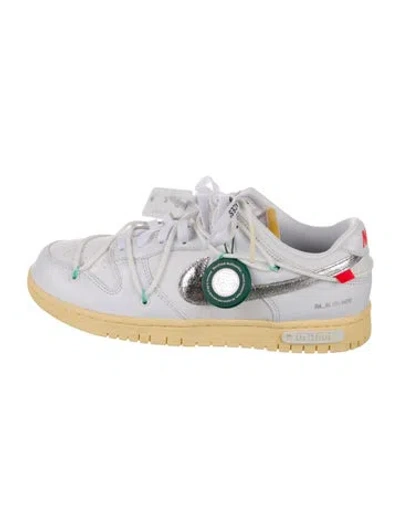 Pre-owned Off-white X Nike Leather Sneakers In White