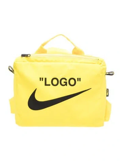 Pre-owned Off-white X Nike Nylon Backpack In Yellow