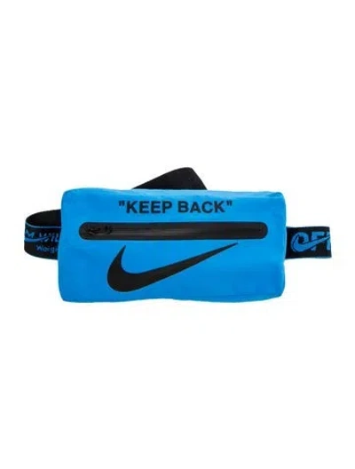 Pre-owned Off-white X Nike Nylon Belt Bag In Blue