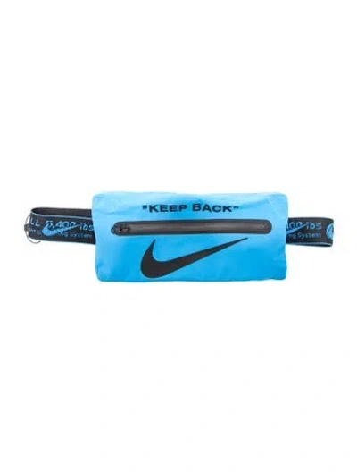 Pre-owned Off-white X Nike Nylon Fanny Pack In Blue