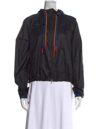 Pre-owned Off-white X Nike Nylon Graphic Print In Black