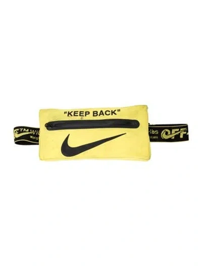 Pre-owned Off-white X Nike Nylon 'keep Back' In Yellow