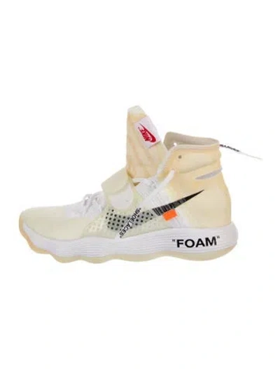 Pre-owned Off-white X Nike React Hyperdunk 2017 Flyknit Sneakers In Neutral