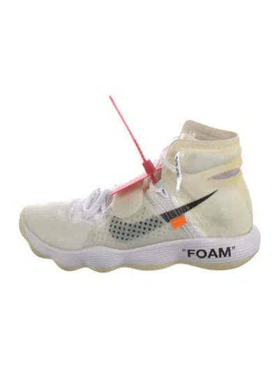Pre-owned Off-white X Nike React Hyperdunk 'flyknit' Sneakers In Neutral