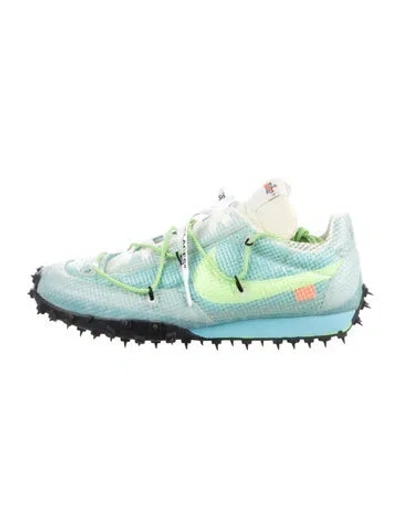 Pre-owned Off-white X Nike Waffle Racer Athletic Sneakers In Blue