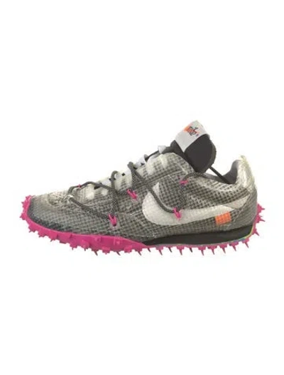 Pre-owned Off-white X Nike Waffle Racer Sneakers In Black